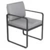 Fermob Bellevie Dining Armchair Tuinstoel Kussen Flannelgrijs Anthracite