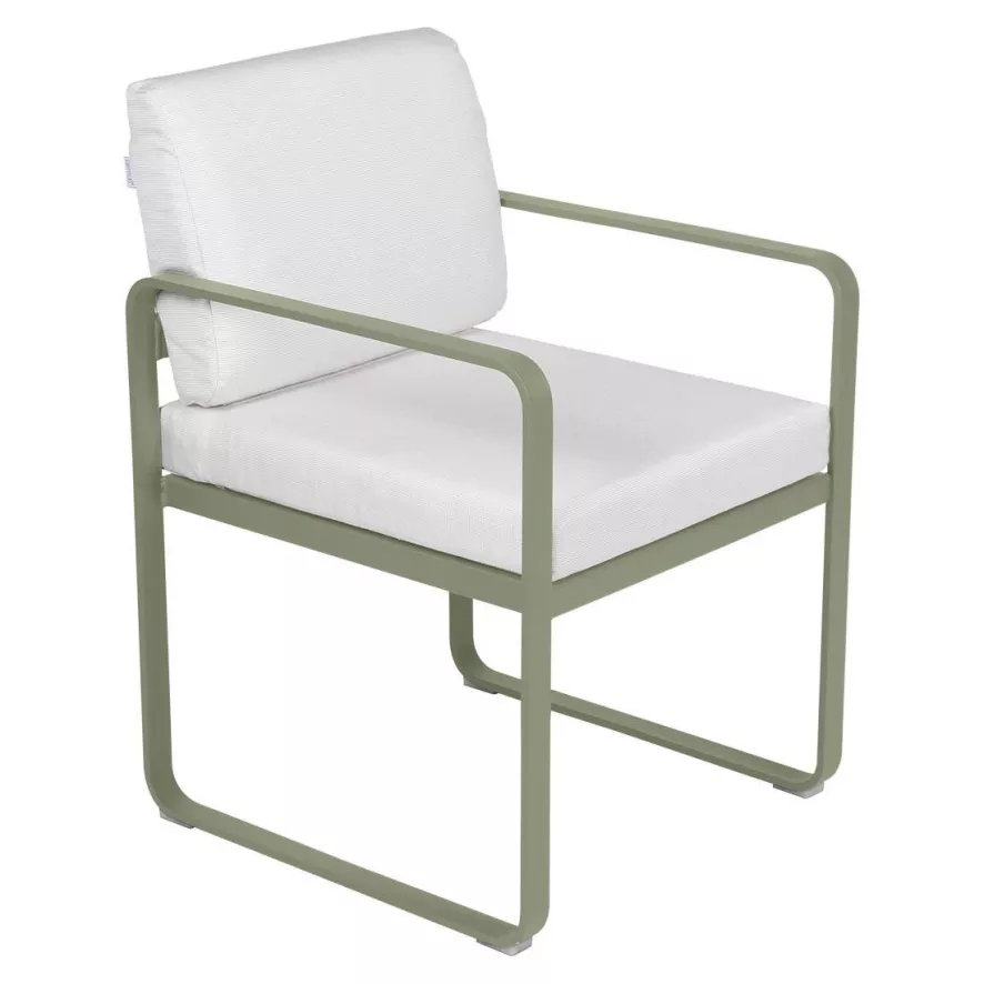 Fermob Bellevie Dining Armchair Tuinstoel Kussen Wit Cactus 3 Fermob Bellevie Dining Armchair Tuinstoel Kussen Wit Cactus