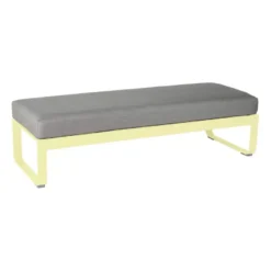 Fermob Bellevie Eetbank Kussen Grey Taupe 148 Frosted Lemon