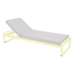 Fermob Bellevie Ligbed Kussen Wit Frosted Lemon