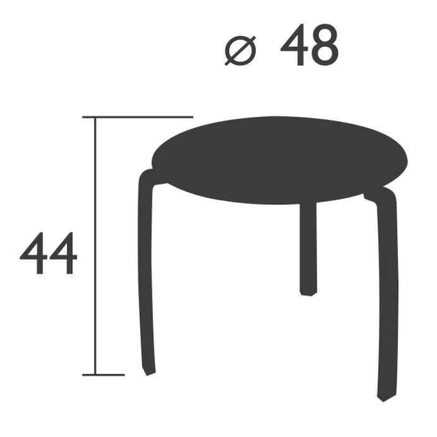 Fermob Alizé Bijzettafel Storm Grey 10 Fermob Alizé Bijzettafel Storm Grey - Afbeelding 8