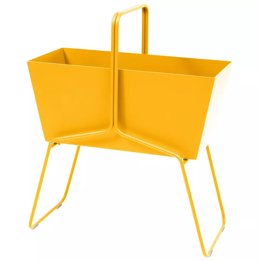 Fermob Basket Plantenbak High Honey 3 Fermob Basket Plantenbak High Honey