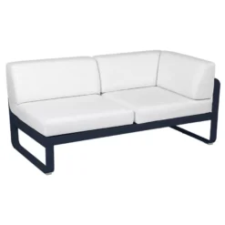 Fermob Bellevie 2-seater Right Corner, Deep Blue 92 Kussen Kleur 81