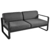 Fermob Bellevie 2-zits Loungebank Kussen Antraciet Liquorice