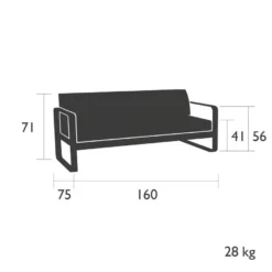 Fermob Bellevie 2-zits Loungebank Kussen Grey Taupe Storm Grey -Fermob x886x886 fermob bellevie 2 zits loungebank kussen grey taupe3.jpg.pagespeed.ic .5HvQ9caNcE 8
