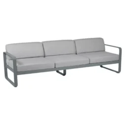 Fermob Bellevie 3-zit Loungebank Kussen Flannelgrijs Storm Grey