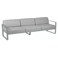 Fermob Bellevie 3-zits Loungebank Kussen Flannelgrijs Lapilli Grey