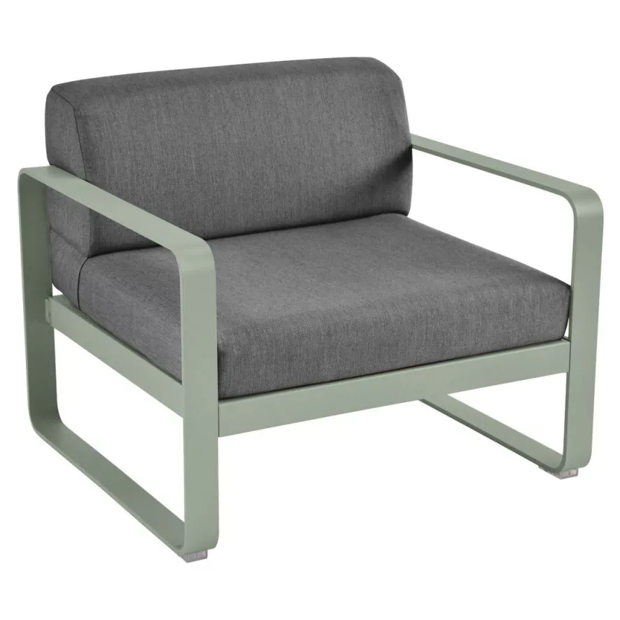 Fermob Bellevie Fauteuil Kussen Antraciet Cactus 3 Fermob Bellevie Fauteuil Kussen Antraciet Cactus
