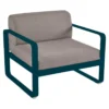Fermob Bellevie Fauteuil Kussen Grey Taupe Acapulco Blue