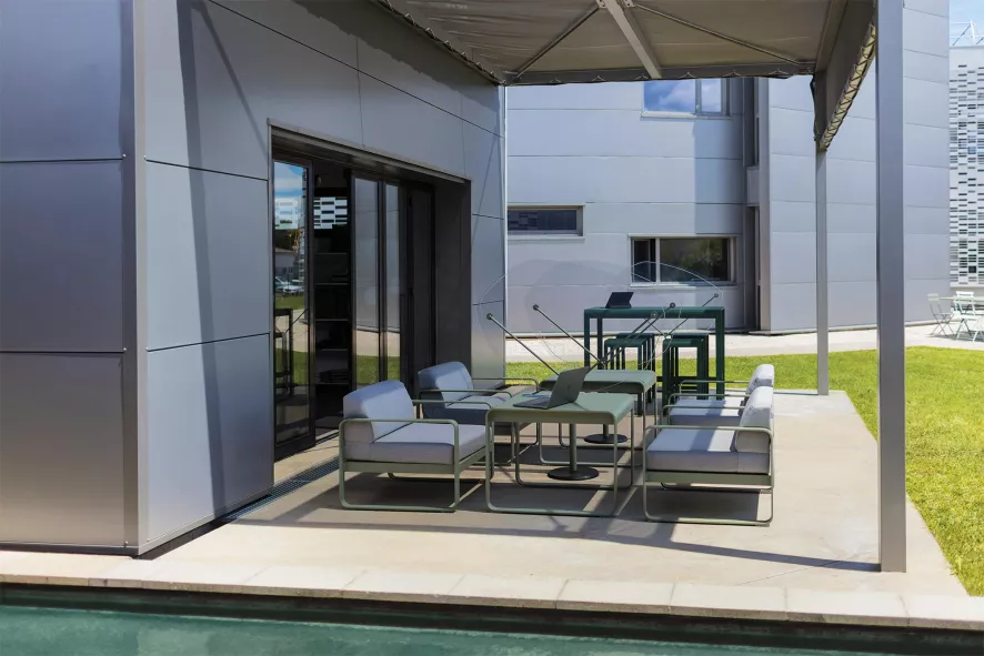 Fermob Bellevie Statafel 140x80 Clay Grey 9 Fermob Bellevie Statafel 140x80 Clay Grey - Afbeelding 7