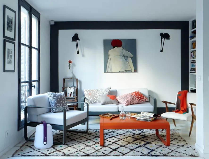 Fermob Bellevie Fauteuil Kussen Wit Cactus 6 Fermob Bellevie Fauteuil Kussen Wit Cactus - Afbeelding 4