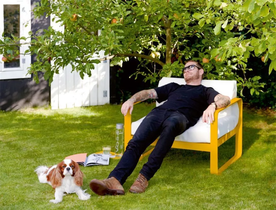 Fermob Bellevie Fauteuil Kussen Wit Cactus 5 Fermob Bellevie Fauteuil Kussen Wit Cactus - Afbeelding 3