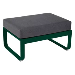 Fermob Bellevie Hocker Kussen Antraciet Cedar Green