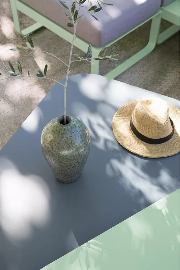 Fermob Bellevie Hocker Kussen Antraciet Steel Grey 7 Fermob Bellevie Hocker Kussen Antraciet Steel Grey - Afbeelding 5