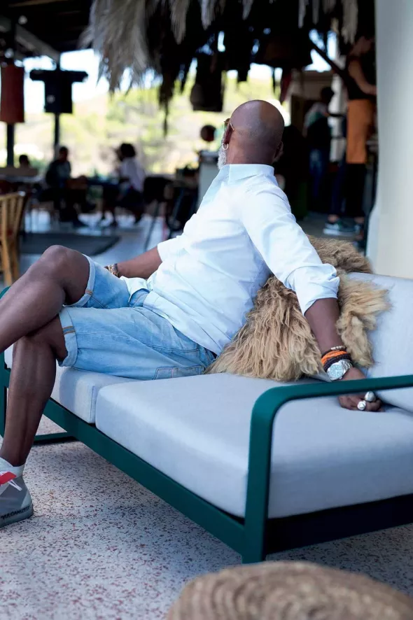 Fermob Bellevie 2-zits Loungebank Kussen Wit Ice Mint 12 Fermob Bellevie 2-zits Loungebank Kussen Wit Ice Mint - Afbeelding 10