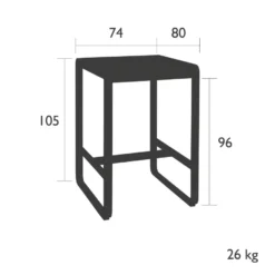 Fermob Bellevie Statafel 74x80 Nutmeg -Fermob x886x886 fermob bellevie tuintafel 74x8024.jpg.pagespeed.ic .g500i dVue