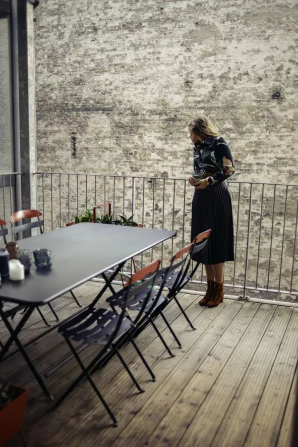 Fermob Caractère Tuintafel 90x190 Willow Green 4 Fermob Caractère Tuintafel 90x190 Willow Green - Afbeelding 2