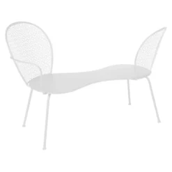 Fermob Lorette Conversation Bench Tuinbank Cotton White
