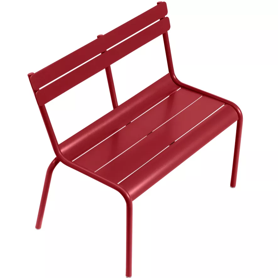 Fermob Luxembourg Kinderbank Chili 3 Fermob Luxembourg Kinderbank Chili