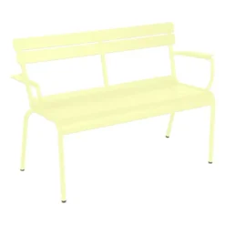 Fermob Luxembourg Tuinbank Met Rug En Armleuning Frosted Lemon