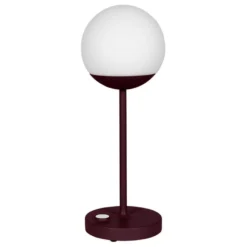 Fermob MOOON! Tafellamp H41 LED Oplaadbaar Black Cherry