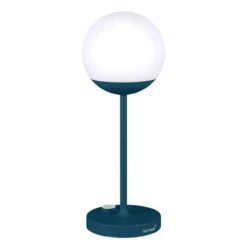 Fermob MOOON! Tafellamp H41 LED Oplaadbaar Acapulco Blue