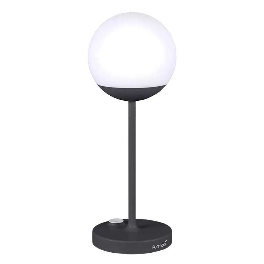 Fermob MOOON! Tafellamp H41 LED Oplaadbaar Antraciet 3 Fermob MOOON! Tafellamp H41 LED Oplaadbaar Antraciet