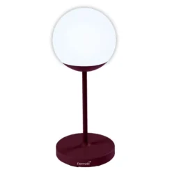 Fermob MOOON! Tafellamp H63 LED Oplaadbaar Black Cherry