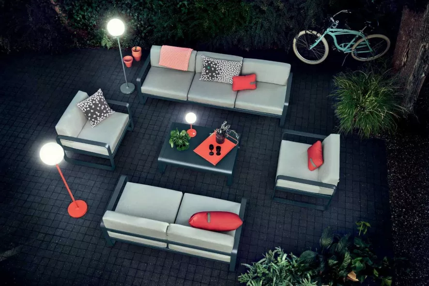 Fermob Bellevie Fauteuil Kussen Wit Cactus 18 Fermob Bellevie Fauteuil Kussen Wit Cactus - Afbeelding 16