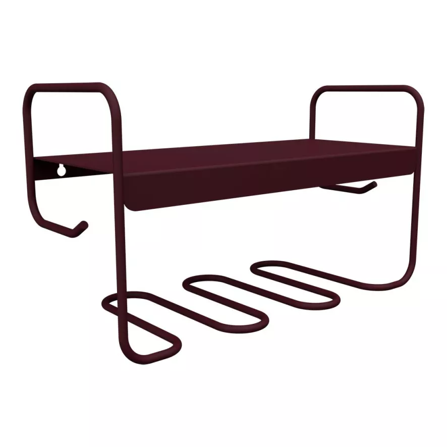 Fermob Picolino Wandplank Black Cherry 3 Fermob Picolino Wandplank Black Cherry