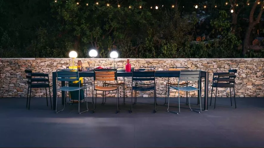 Fermob Ribambelle Tuintafel XL 149/299x100 Capucine 5 Fermob Ribambelle Tuintafel XL 149/299x100 Capucine - Afbeelding 3