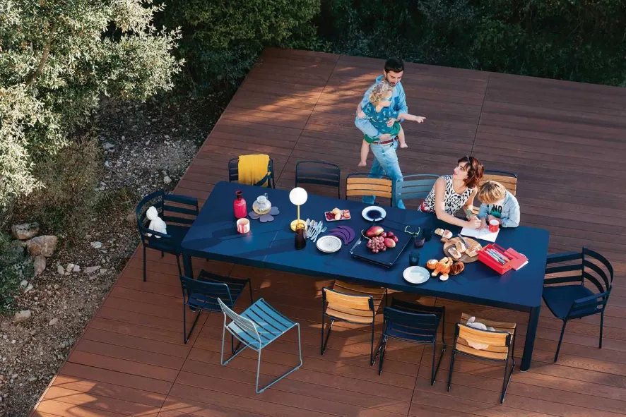 Fermob Ribambelle Tuintafel XL 149/299x100 Capucine 7 Fermob Ribambelle Tuintafel XL 149/299x100 Capucine - Afbeelding 5