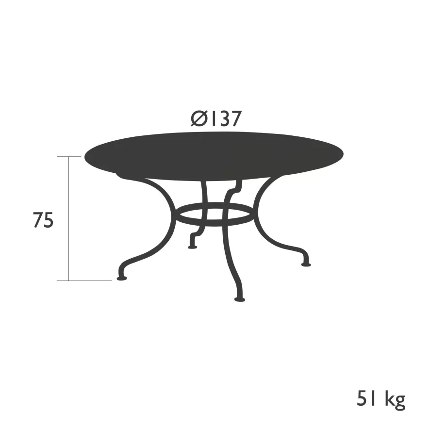 Fermob Romane Tuintafel 137 Honey 5 Fermob Romane Tuintafel 137 Honey - Afbeelding 3