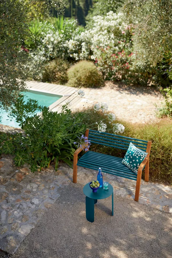 Fermob Somerset Tuinbank Opaline Green 6 Fermob Somerset Tuinbank Opaline Green - Afbeelding 4