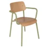 Fermob Studie Eetkamerstoel Met Arm Eiken Indoor Willow Green