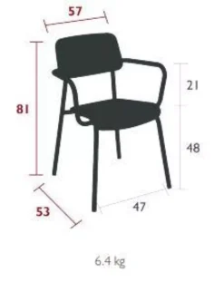 Fermob Studie Tuinstoel Met Armleuning Anthracite -Fermob x886x886 fermob studie tuinstoel met armleuning.JPG.pagespeed.ic .Tf1o3f ooL