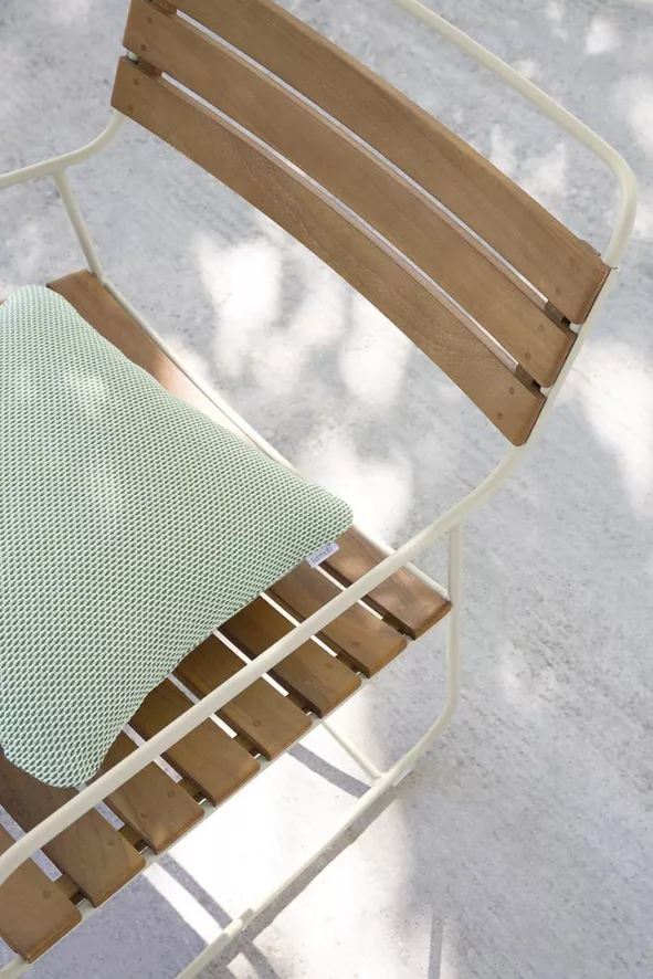 Fermob Surprising Teak Fauteuil Opaline Green 6 Fermob Surprising Teak Fauteuil Opaline Green - Afbeelding 4