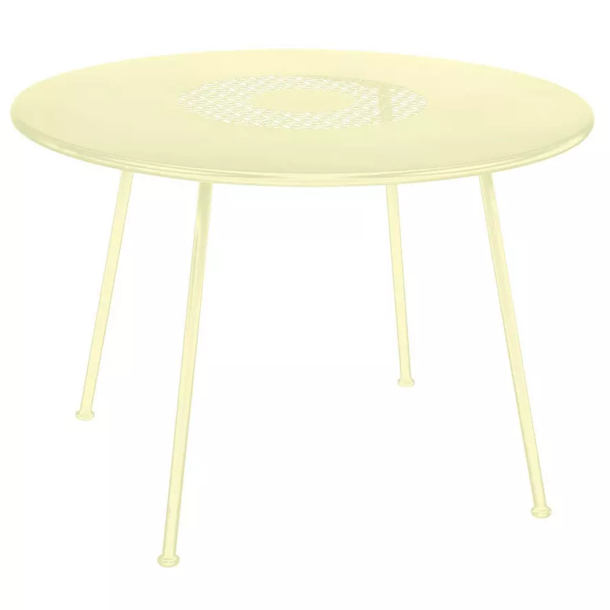 Fermob Lorette Tuintafel Ø 110cm Frosted Lemon 3 Fermob Lorette Tuintafel Ø 110cm Frosted Lemon