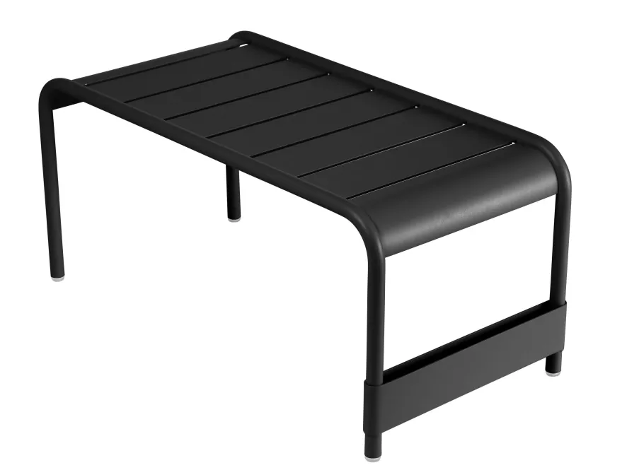 Fermob Luxembourg Voetenbank Large Liquorice 3 Fermob Luxembourg Voetenbank Large Liquorice